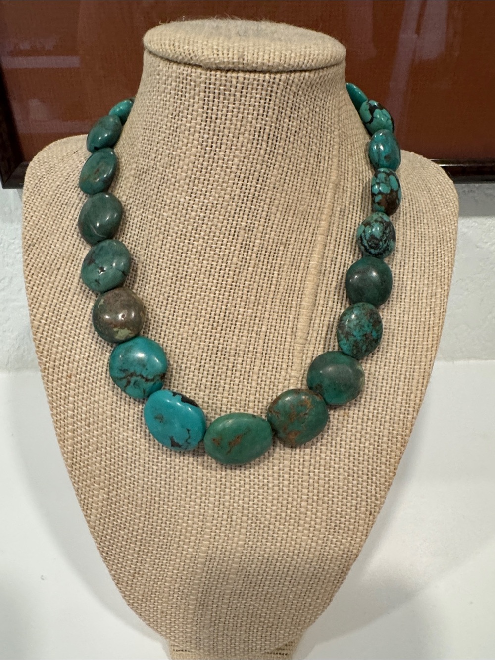 Turquoise Beaded Statement Necklace - Women's Jewelry